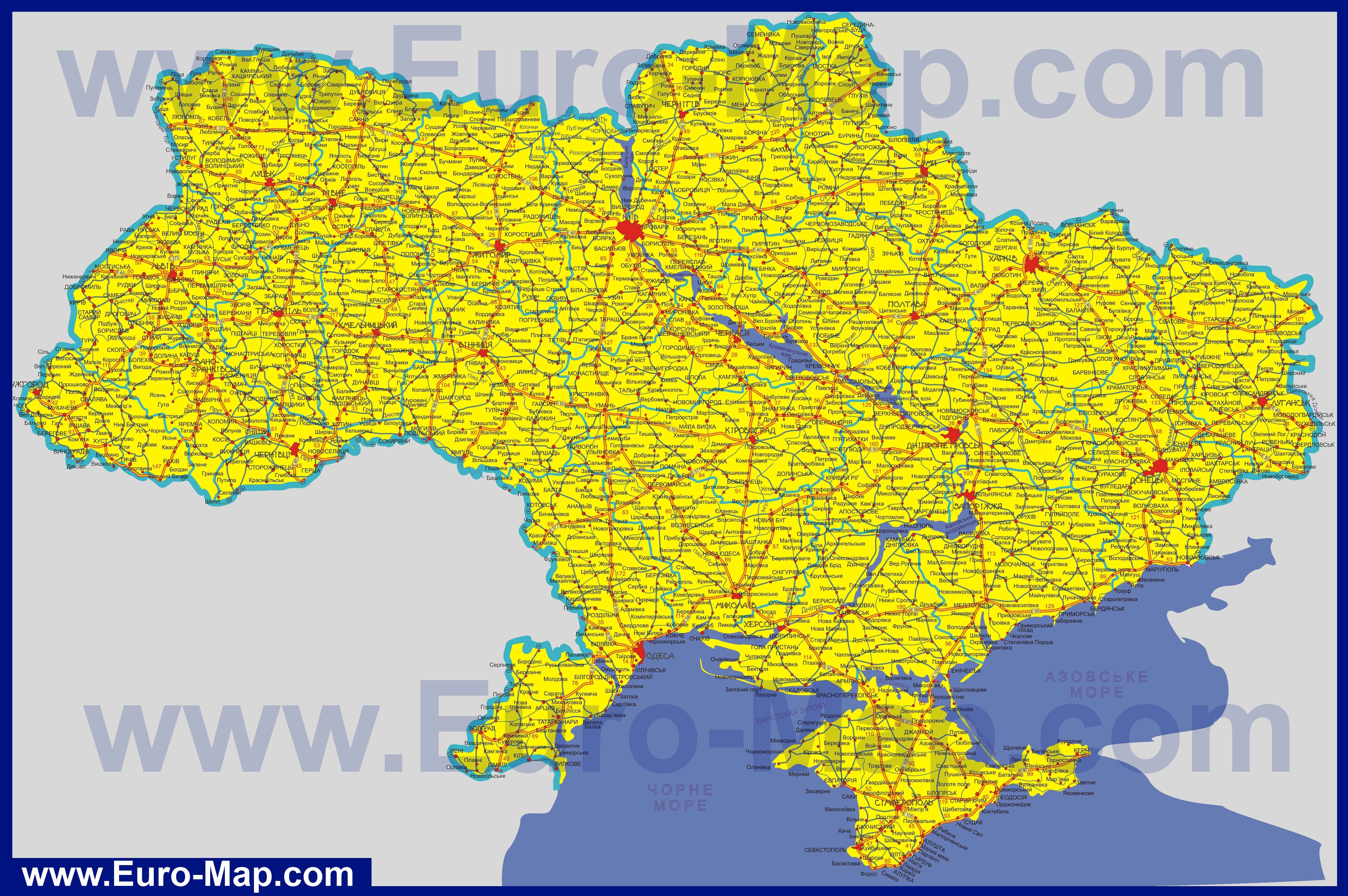 Скачать карту дорог украины на компьютер