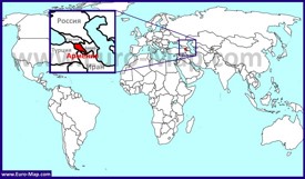 Армения на карте мира