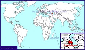 Азербайджан на карте мира