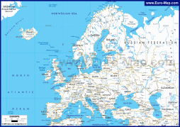 Карта дорог Европы