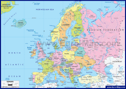 Политическая карта Европы