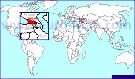 Грузия на карте мира