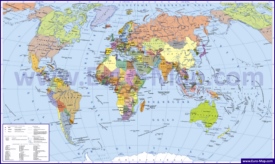 Карта мира на русском языке