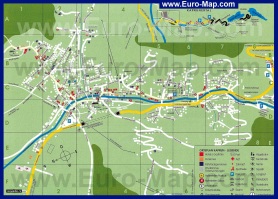 Туристическая карта Капруна с отелями