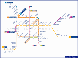 Карта метро Брюсселя (схема)