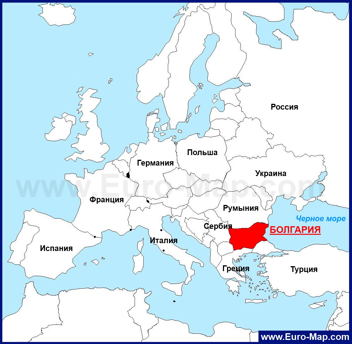 Карты Болгарии