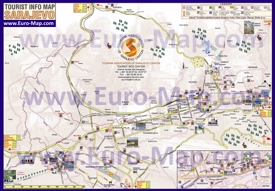 Туристическая карта Сараево с отелями