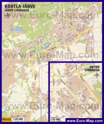 Подробная карта города Кохтла-Ярве