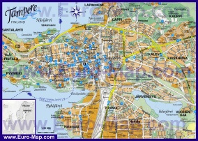 Подробная карта города Тампере