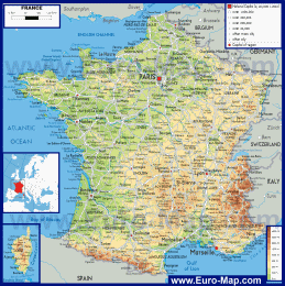 Карта дорог Франции