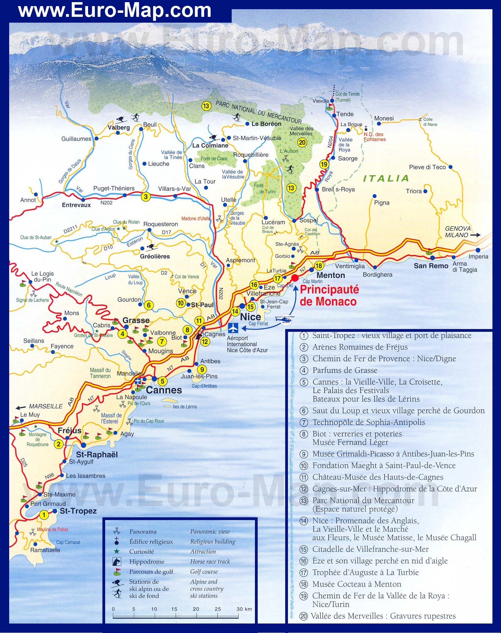 Карта лазурного берега франции вилла кипр купить