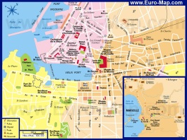 Туристическая карта Марселя