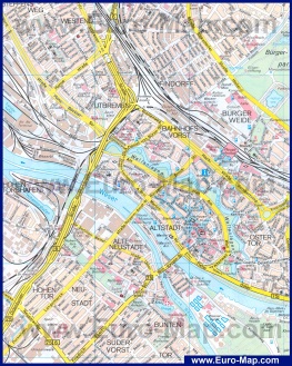 Карта города Бремен