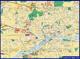 Карта города Франкфурт-на-Майне