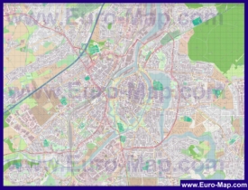 Подробная карта города Любек