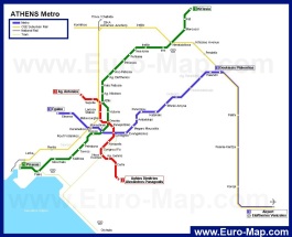 Схема метро Афин
