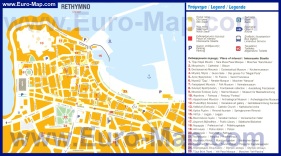 Подробная карта города Ретимно