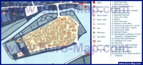 Подробная карта города Трогир