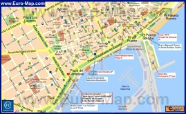 Карта Аликанте с отелями