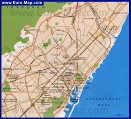 Карта Барселоны на русском языке