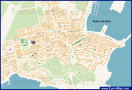 Карта города Ибица