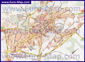 Карта города Сантьяго-де-Компостела