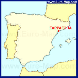 Таррагона на карте Испании