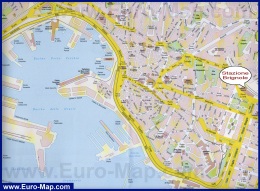 Карта Генуи с достопримечательностями