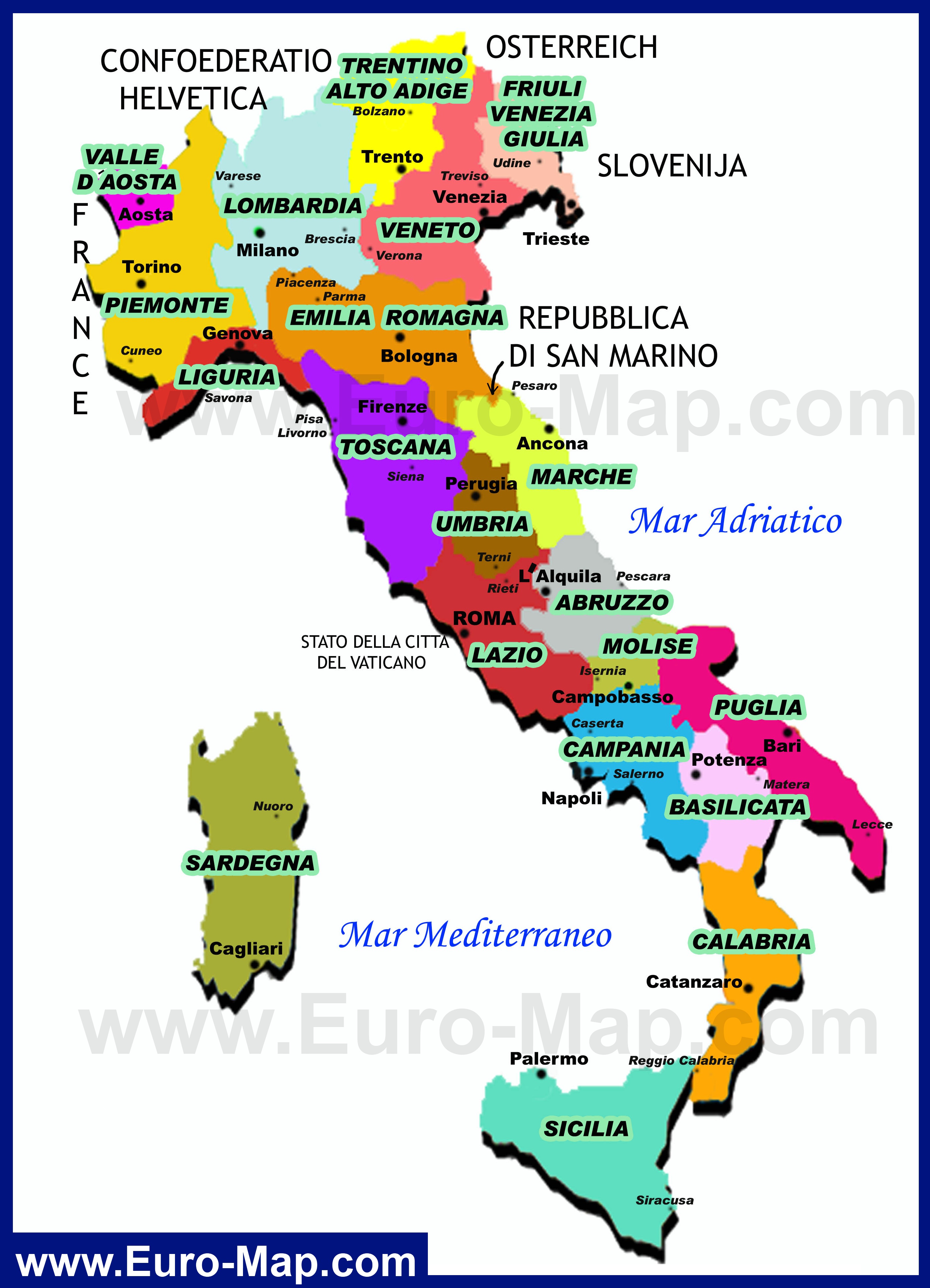 Регионы в италии на карте orchid garden