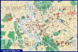 Карта центра города Рим