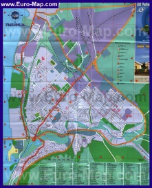 Подробная карта города Рыбница