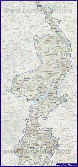 Карта дорог Лимбурга