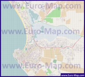 Подробная карта города Анапа