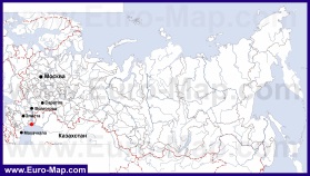 Астрахань на карте России