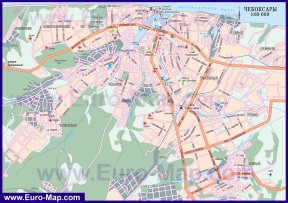Карта города Чебоксары