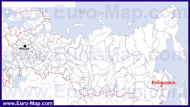 Хабаровск на карте России