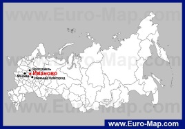 Иваново на карте России