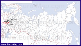 Липецк на карте России