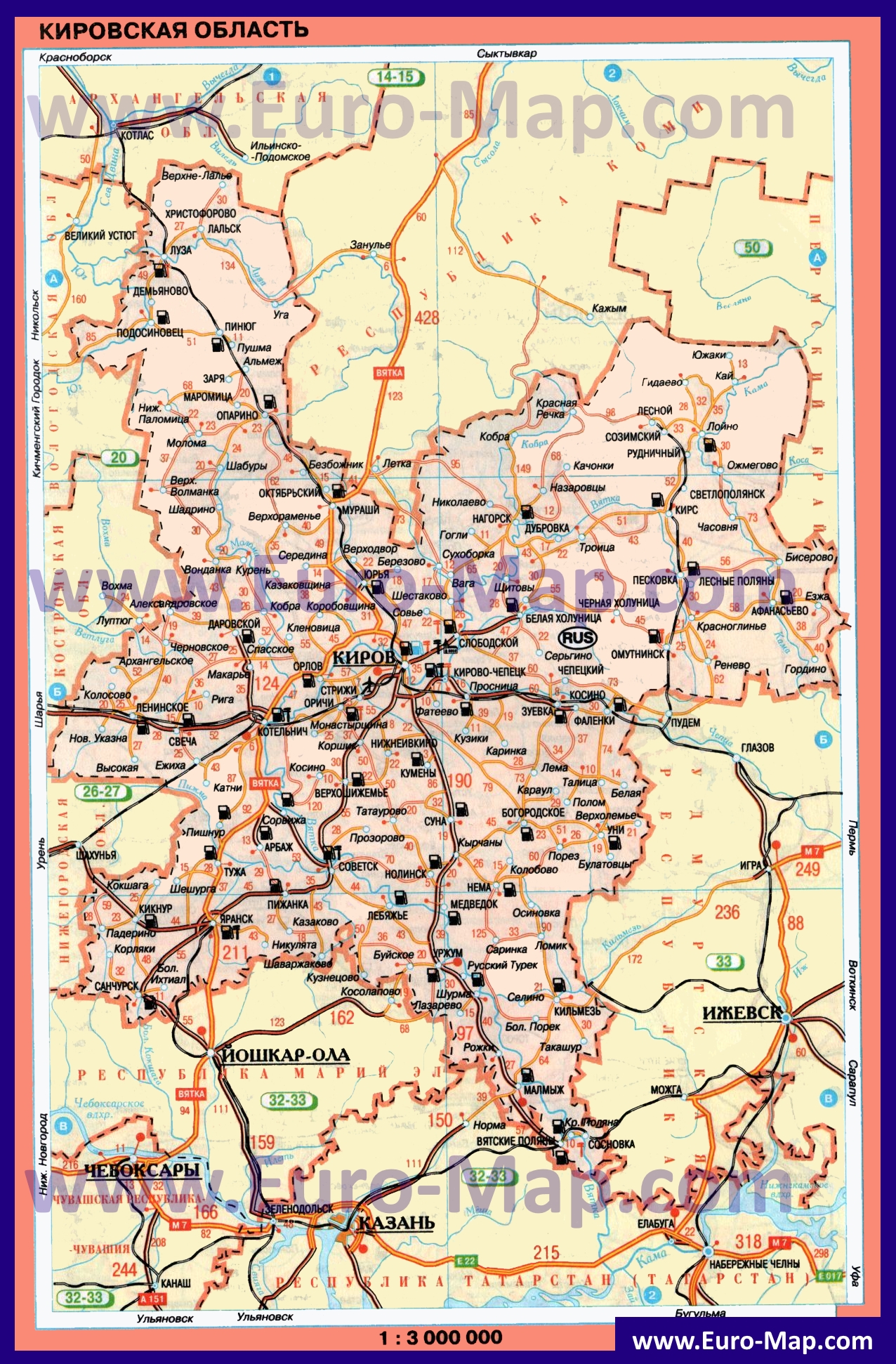 Карта кировской области яранского района кировской области