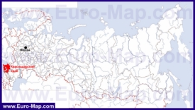Краснодарский край на карте России