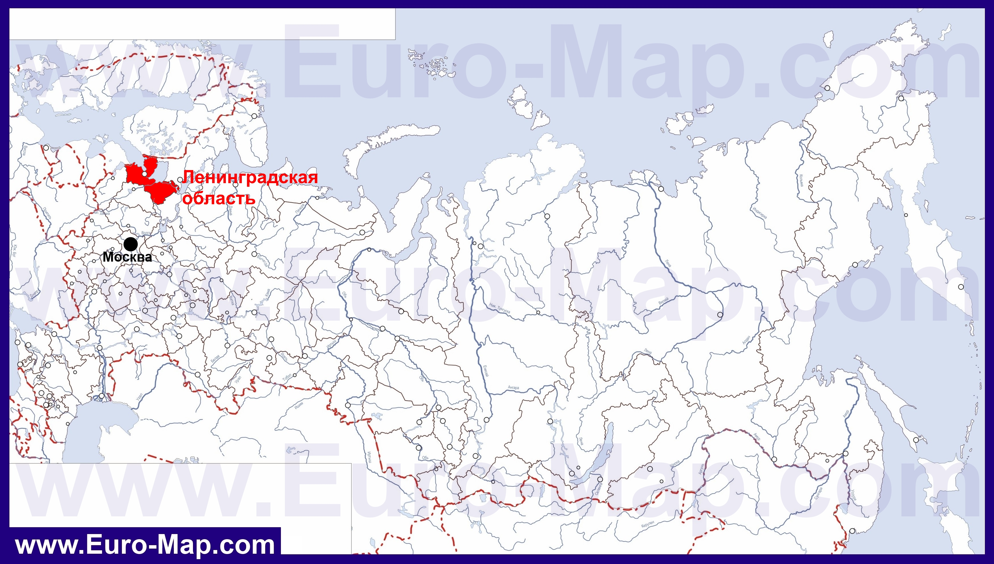 Карты Ленинградской области