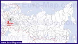 Липецкая область на карте России