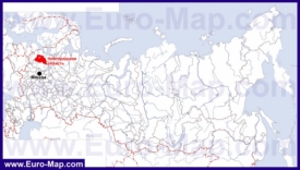 Новгородская область на карте России
