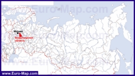 Владимирская область на карте России