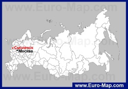 Смоленск на карте России