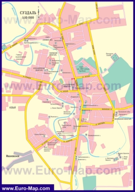Автомобильная карта дорог Суздаля