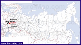 Тамбов на карте России