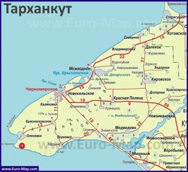 Карта дорог Тарханкута