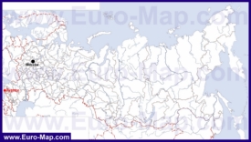 Туапсе на карте России