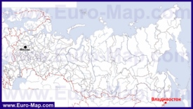 Владивосток на карте России